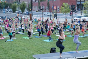 "Downward Dog Days of Yoga" photo by Wake Forest Innovation Quarter and TowniesWS