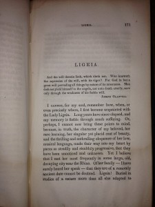 "Ligeia" - A Story that Exemplifies Poe's Use of the Arabesque.