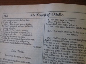 Image from ZSR's copy of the Fourth Folio