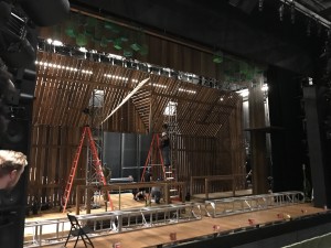 The set, designed by John Lee Beatty, as of today