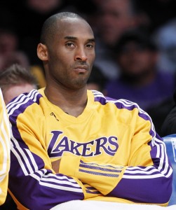 One of many Kobe facial expressions which characterizes the feelings of Lakers fans as the team experiences turmoil and loses most of the games it plays.